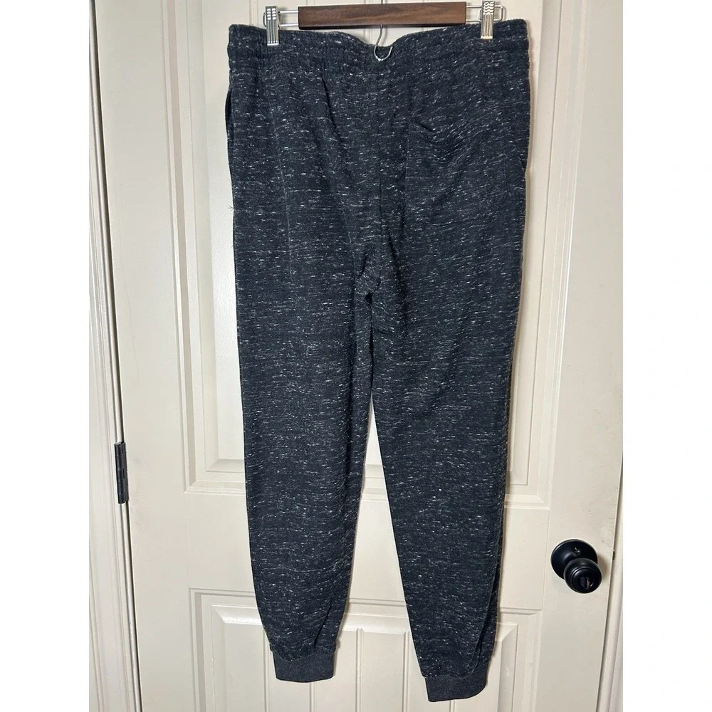 NBA Men's Joggers Sweatpants Sz L Dark Gray Sports Drawstrings Athleisure Wear